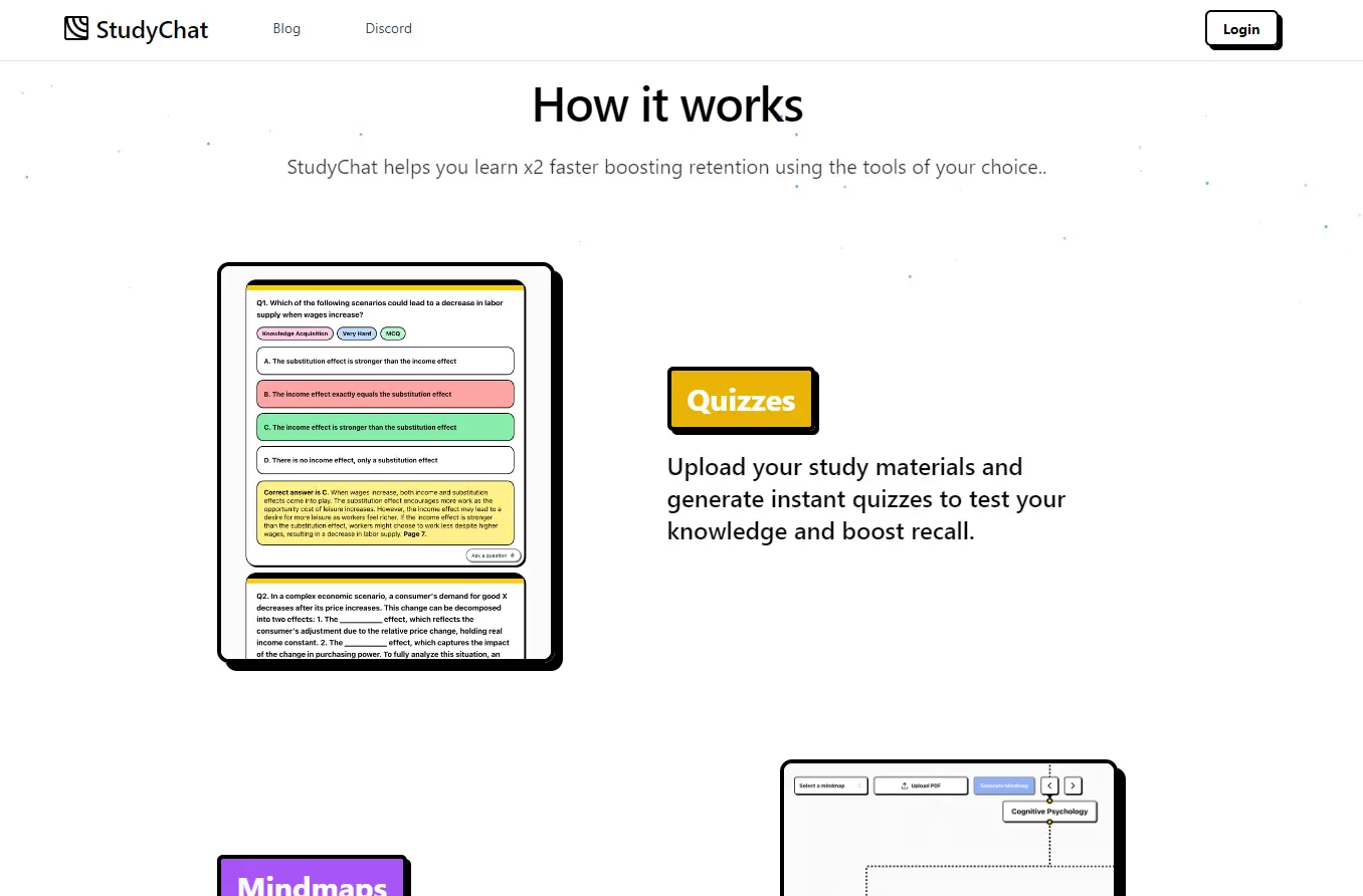 Сайт StudyChat — помощник для студентов и школьников