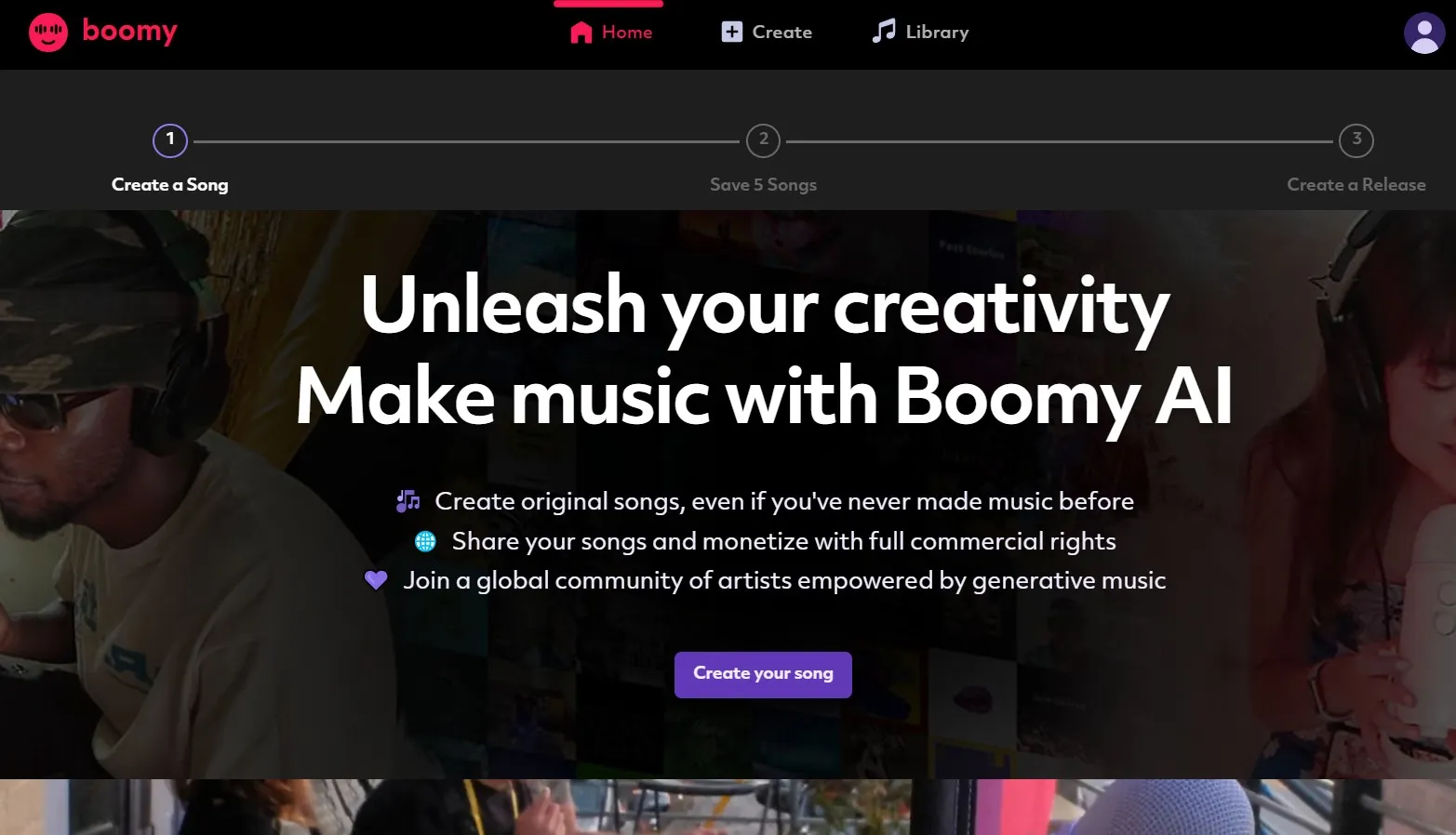 Boomy — нейросеть для музыки, песен, аудио и саундтреков