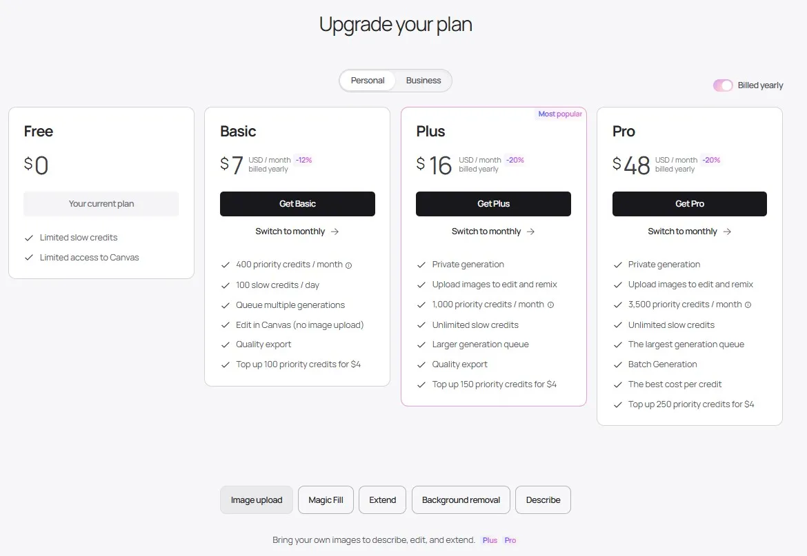 Платная подписка на нейросеть для дизайнеров Ideogram AI